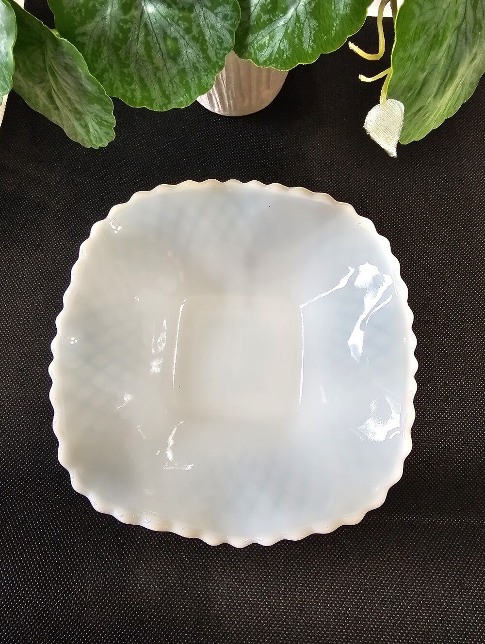 Vintage Milk Glass Candy Dish